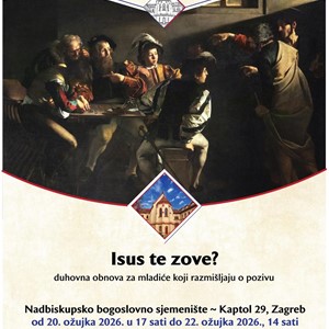 Duhovna obnova za mladiće koji razmišljaju o pozivu "Isus te zove?"